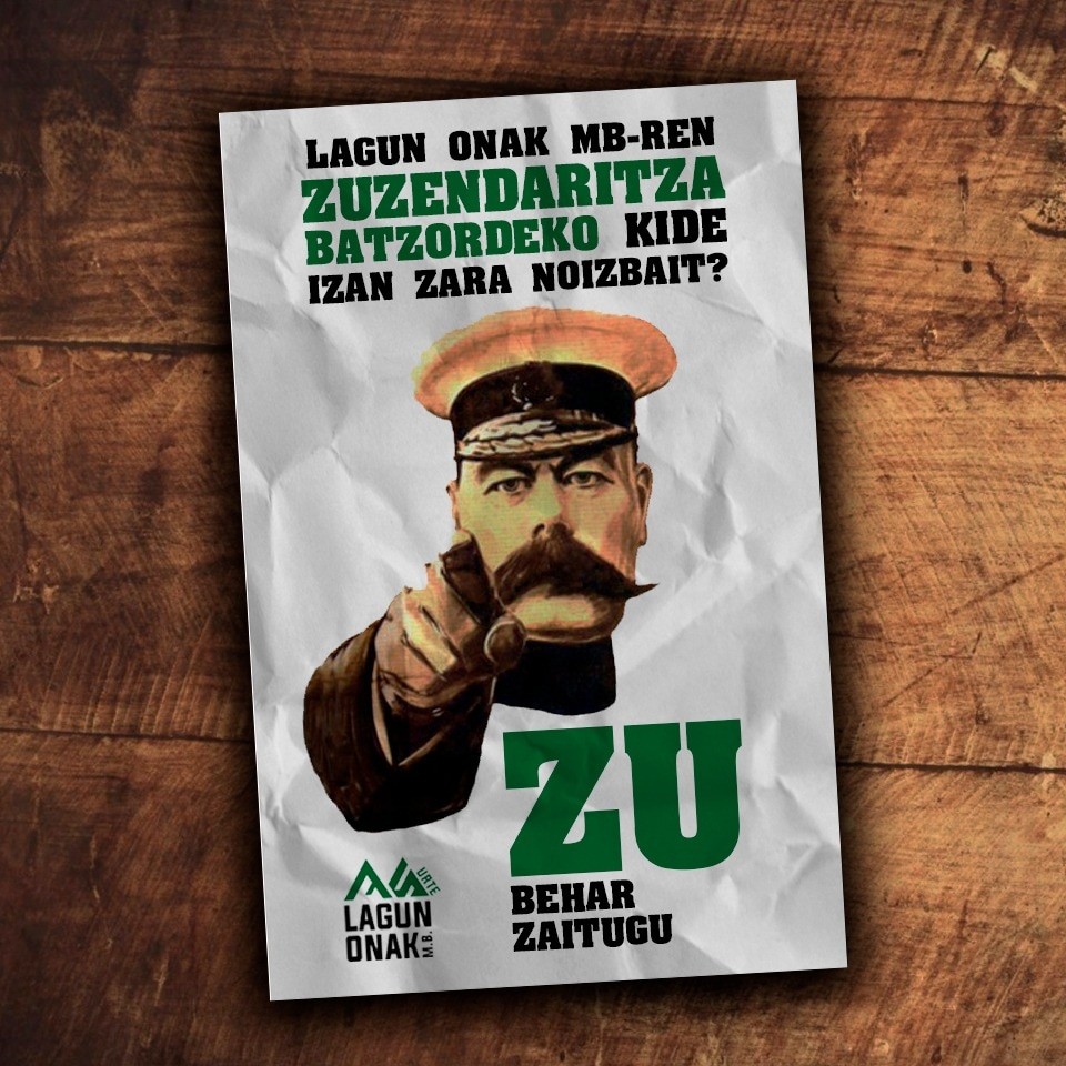 Zuzendaritza batzordeko kide izandakoen bila ari da Lagun Onak MB