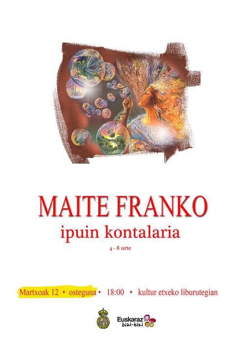 Kartelak: Maite Franko ipuin kontalaria liburutegi