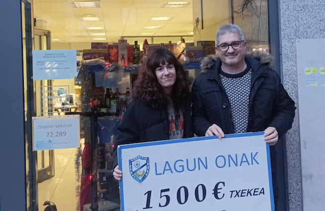 Itziar Gorritik eskuratu du Lagun Onaken Gabonetako otarrea