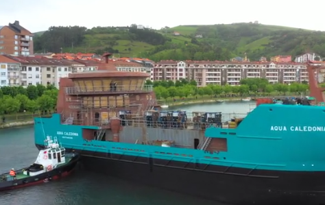 Atzera bota dute 'Aqua Caledonia' baporearen gaurko botadura