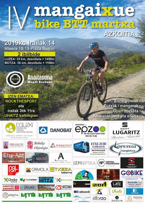 IV. Mangaixue Bike BTT Martxa