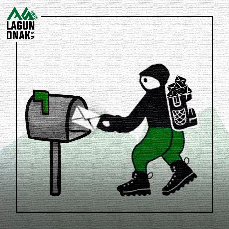 Federatu txartelak bidaltzen ari da Lagun Onak Mendi Bazkuna
