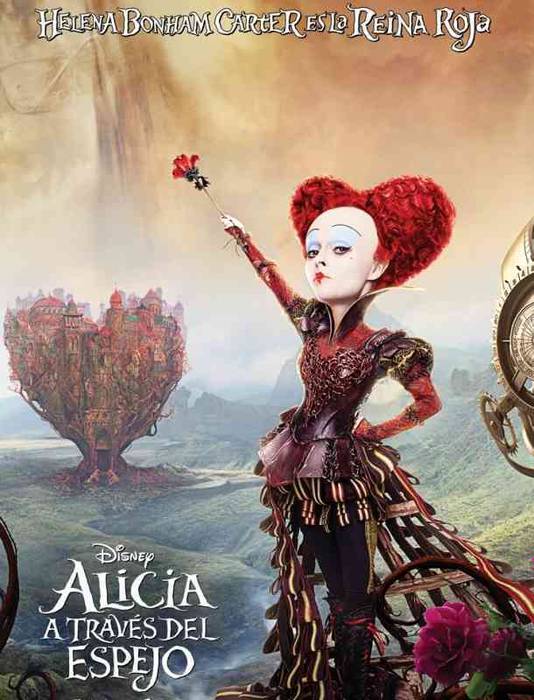 "Alicia a traves del espejo" filma