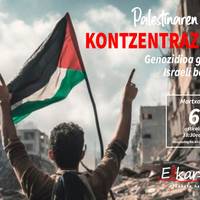 Elkarretaratzea: 'Genozidioa gelditu, Israeli boikota!'