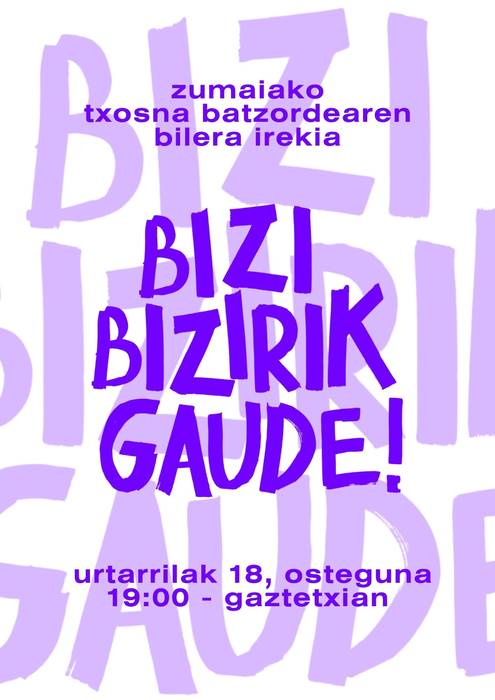 Zumaiako txosna batzordearen bilera irekia