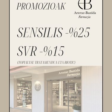 Deskontua Sensilis eta SVR etxeetako produktuetan