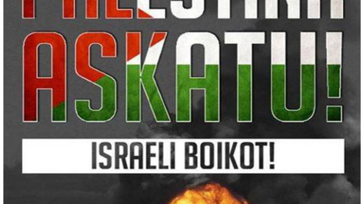 Elkarretaratzea: 'Palestina askatu. Israeli boikot!'