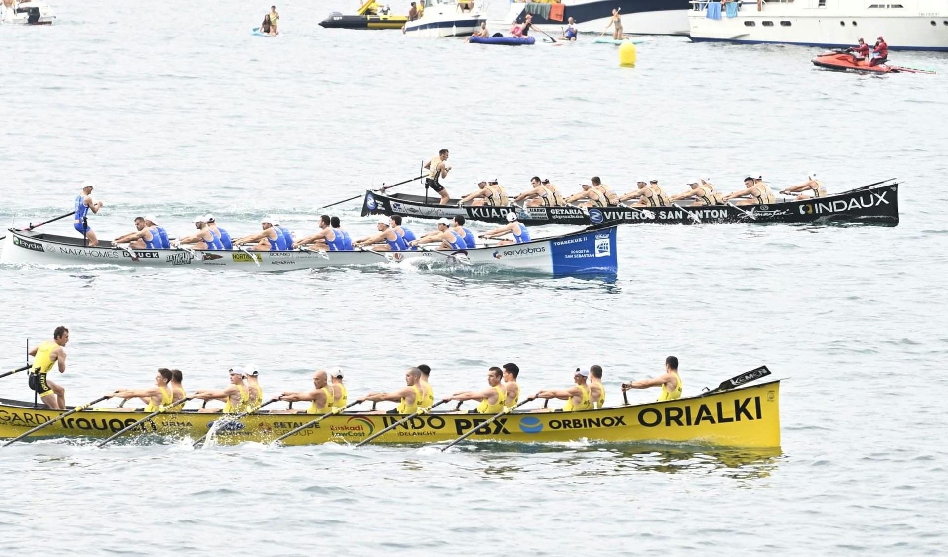 Orio bikain Kontxako lehen asteburuan, eta Getaria azken postuetan