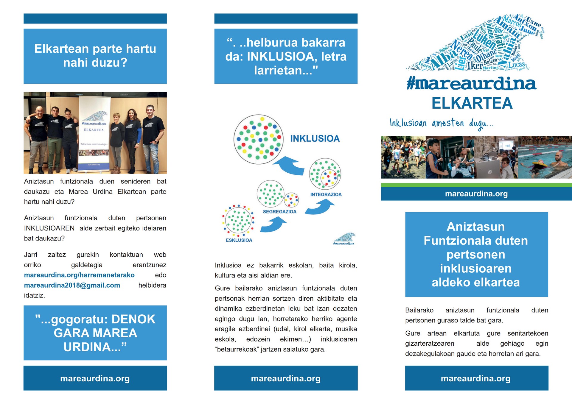 Marea Urdinak partaide berrientzat difusio kanpaina martxan jarri du