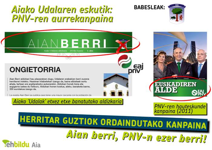 Aian Berri, PNV-n ezer berri!