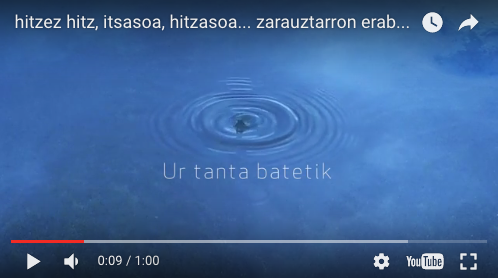 Zarahitz taldearen bideoa: 'Hitzez hitz, itsasoa, hitzasoa... zarauztarron erabakia'