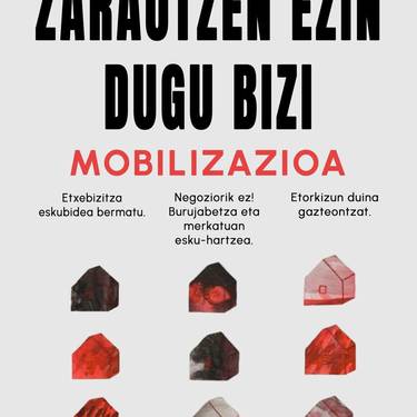Mobilizazioa: 'Zarautzen ezin dugu bizi' lelopean mobilizazioa, Ernaik eta LABek deituta