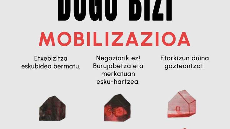 Mobilizazioa: 'Zarautzen ezin dugu bizi' lelopean mobilizazioa, Ernaik eta LABek deituta