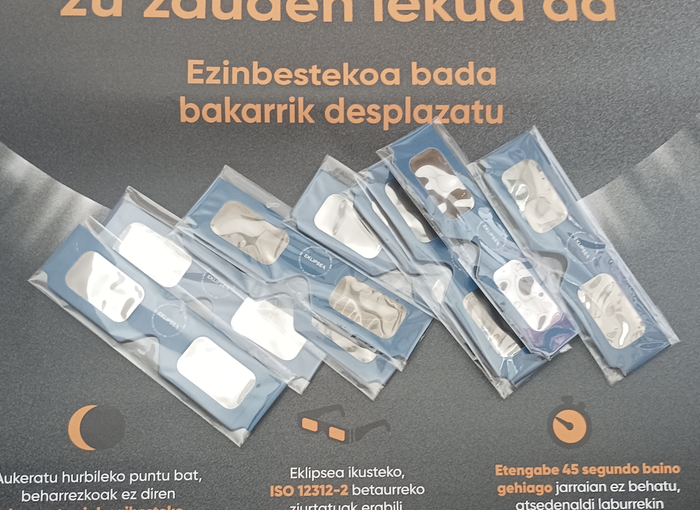 Ekoetxean agortu egin dira eklipsea ikusteko betaurrekoak