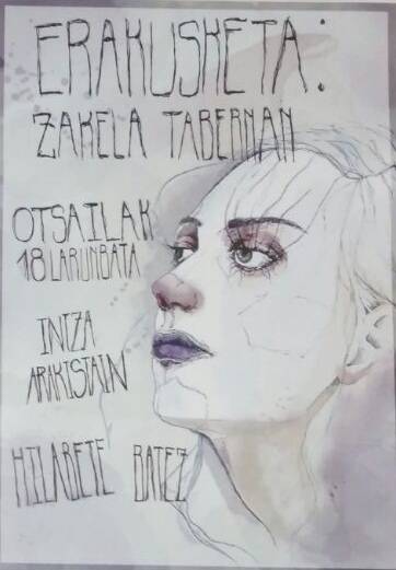 Intza Arakistain artistaren lanak ikusgai Zakelan
