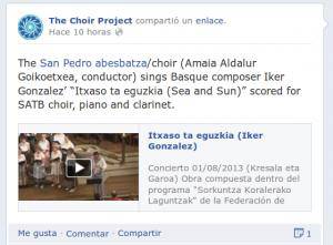 San Pedro Abesbatza 'The Choir Project'-en