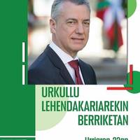 Solasaldia: 'Urkullu lehendakariarekin berriketan'