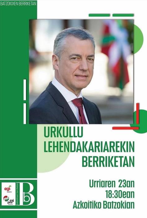 Solasaldia: 'Urkullu lehendakariarekin berriketan'