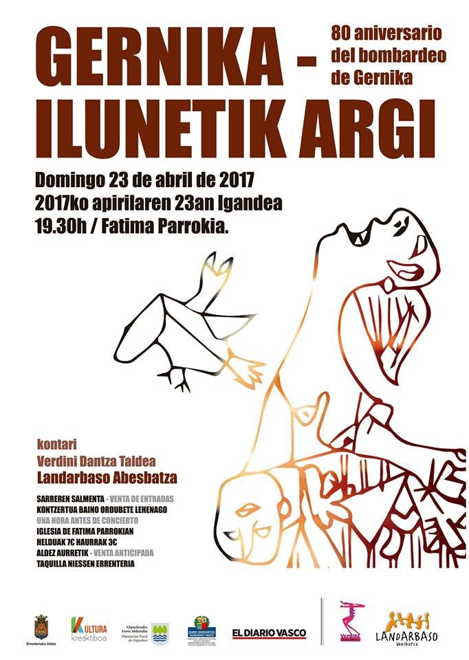 Balediñe Albizuren hitzak eta Iker Gonzalezen musika Gernikako bonbardaketa oroituz