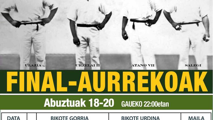 Dinastia Etxabeko finalaurrekoak jokatuko dira datorren astean