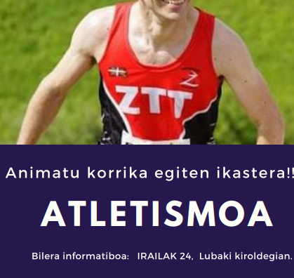 Gaztetxoak atletismora gerturatu nahi ditu ZTTk