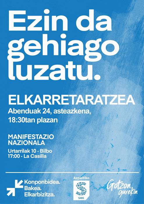Elkarretaratzea: 'Ezin da gehiago luzatu'