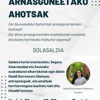 Hitzaldia: 'Arnasguneetako ahotsak'