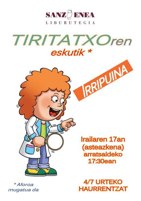 ‘Irripuina’ saioa eskainiko dute bihar Zarauzko Sanz Enean