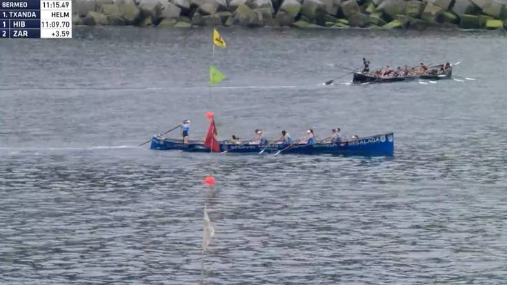 Zarauzko emakumeek laugarren egin dute Euskadiko Traineru Txapelketan