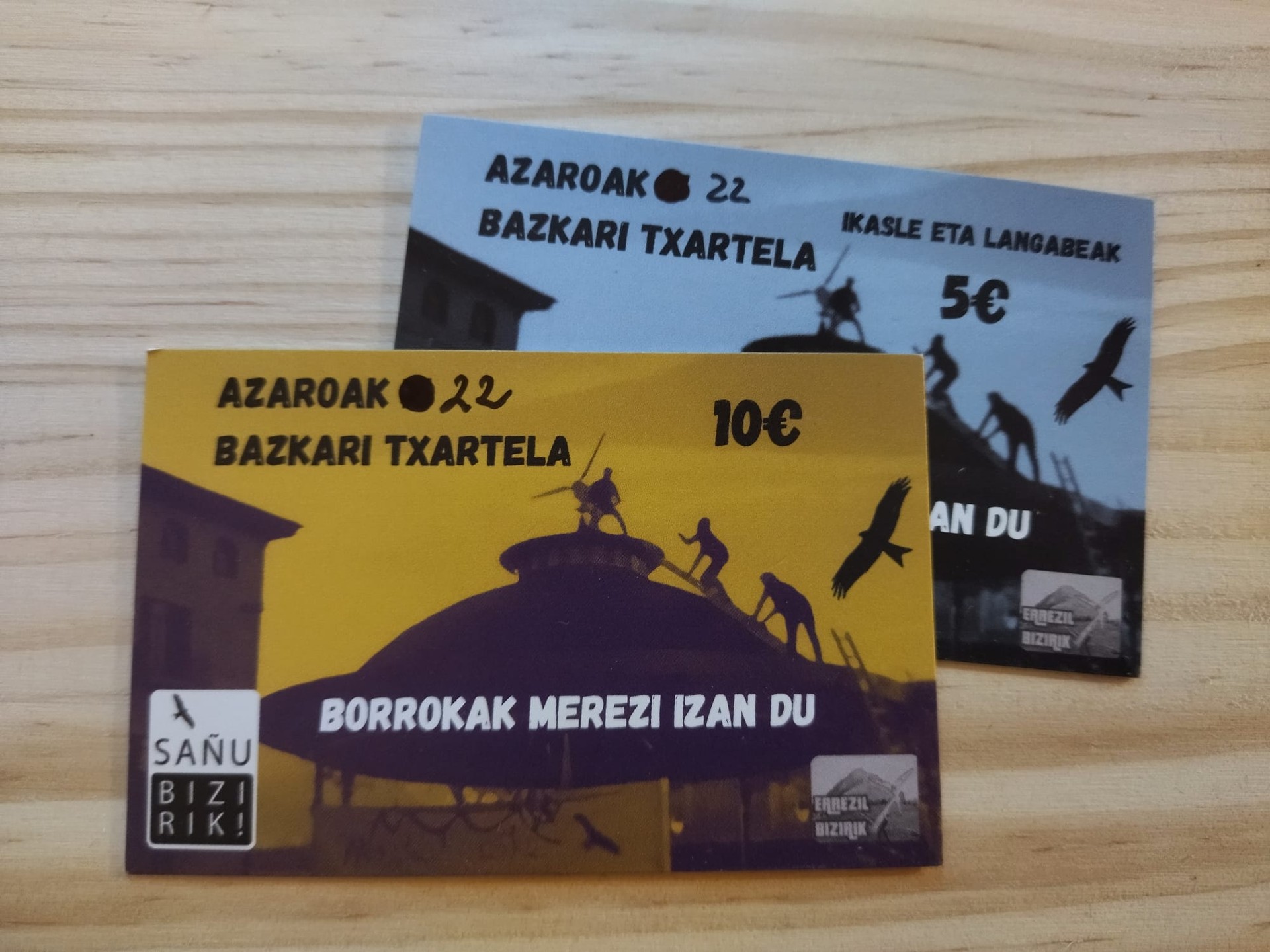 Hilaren 18ra arte eskura daitezke Borrokak Merezi Izan Du! eguneko bazkarirako txartelak