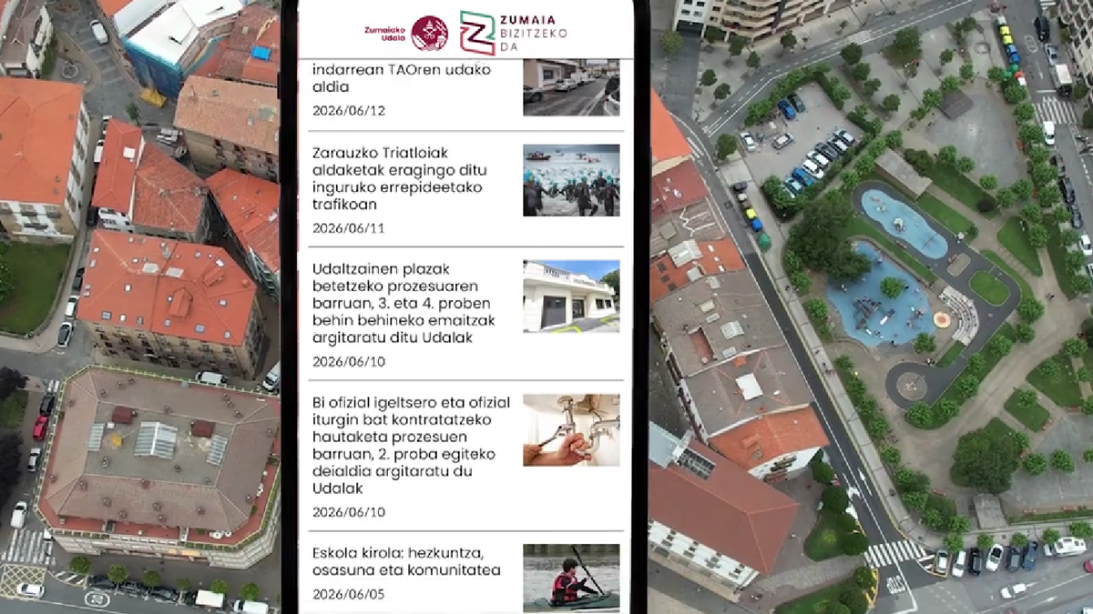 Herritarrekin komunikazioa hobetzeko helburua duen aplikazioa sortu du Zumaiako Udalak