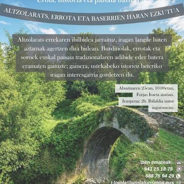 Bisita gidatua: Altzolarats, errota eta baserrien haran ezkutua