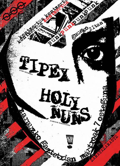 Tipex eta Holy nuns taldeek joko dute bihar Putzuzulon