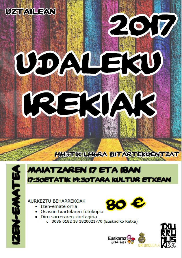 UDALEKU IREKIAK 2017