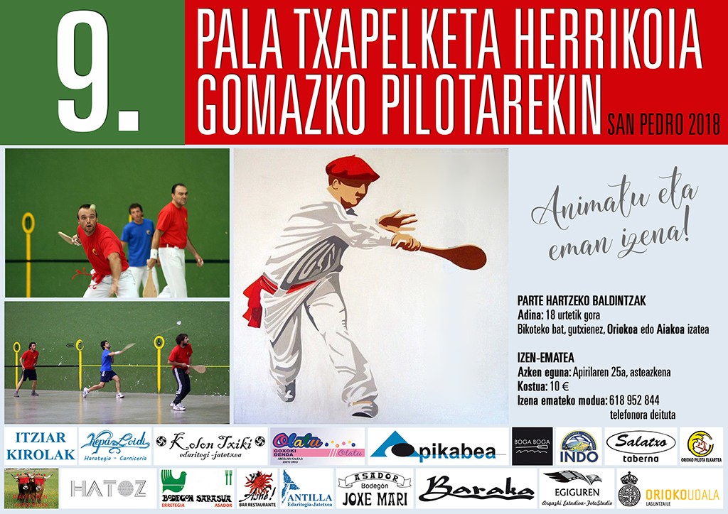 Pala txapelketa herrikoia gomazko pilotarekin