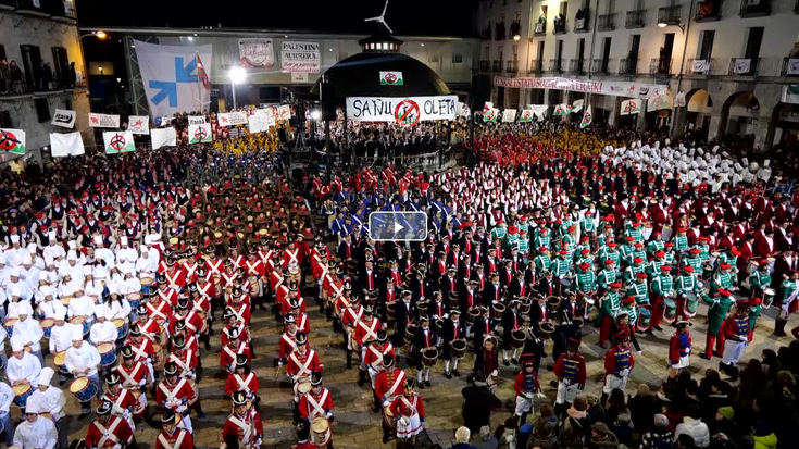 San Sebastian bezperako zuzeneko saio berezia, bideoan