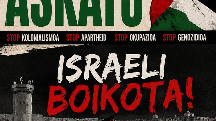 Elkarretaratzea: 'Palestina askatu. Israeli boikota!'