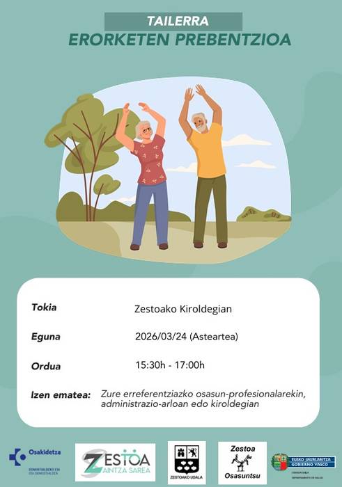 Tailerra: 'Erorketen prebentzioa'