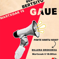 Gaztetxeko Bertsio Gaua prestatzeko bilera