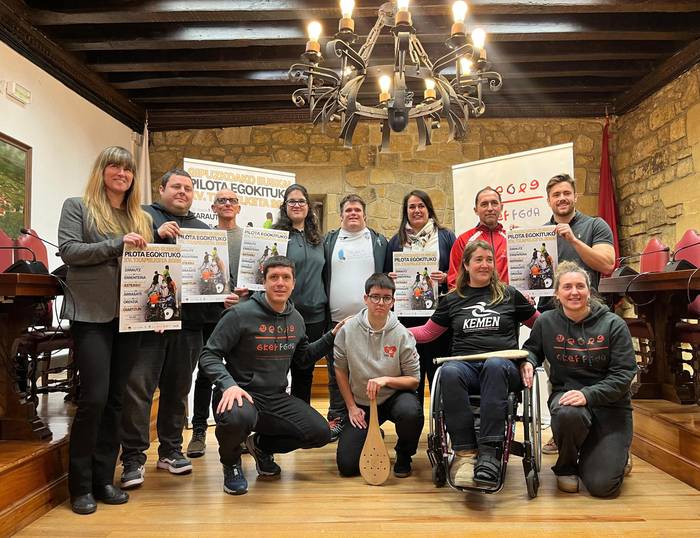 Zarautzen hasiko da Gipuzkoako Pilota Egokituko Txapelketa