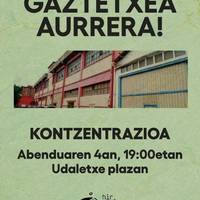 Kontzentrazioa: 'Gaztetxea aurrera'