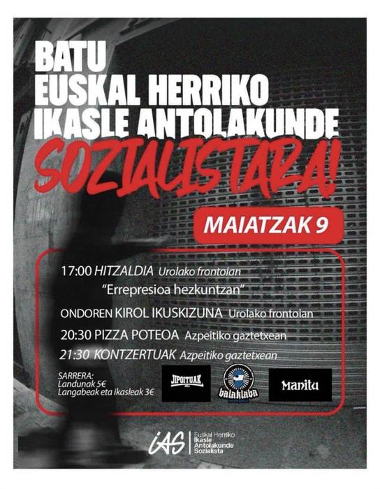Jardunaldia: 'Batu Euskal Herriko ikasle antolakunde sozialistara'