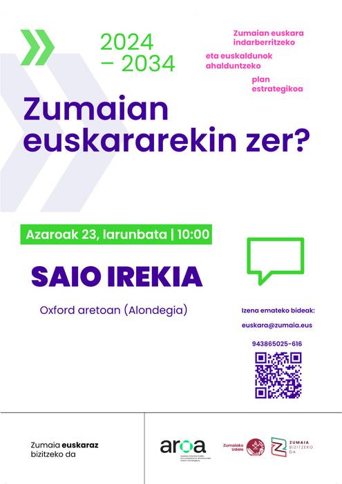 Zumaian euskararekin zer? Saio irekia