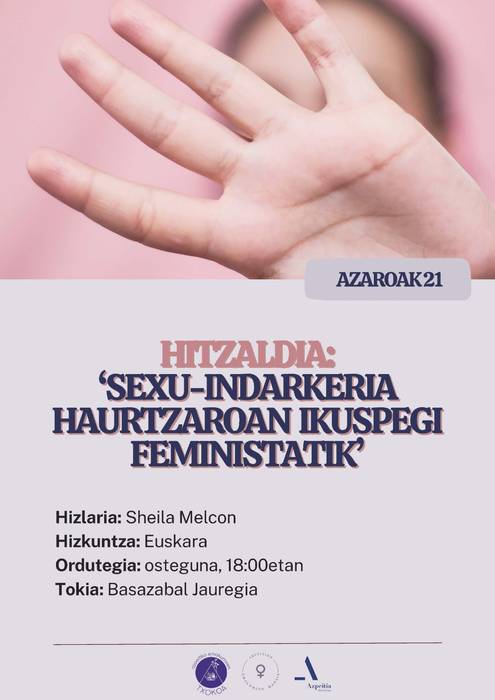 Hitzaldia: 'Sexu-indarkeria haurtzaroan, ikuspegi feministatik'