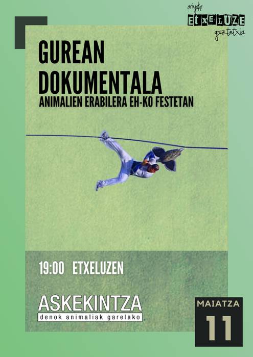 'Gurean' dokumentalaren emanaldia