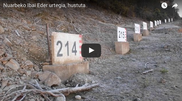 BIDEOA: Nuarbeko Ibai-Eder urtegia, hustuta