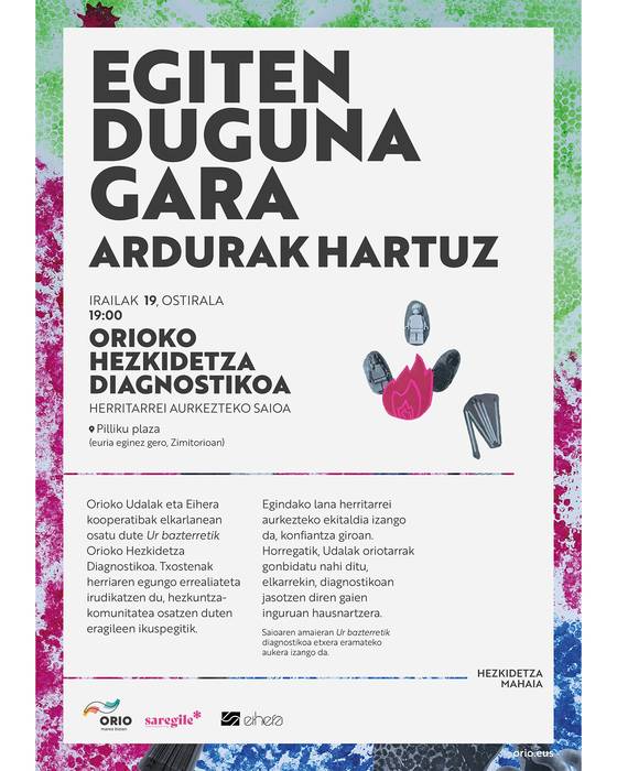 Aurkezpena: 'Orioko Hezkidetza Diagnostikoa: Ur bazterretik'