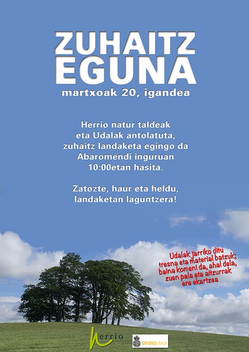 Igandean zuhaitz eguna Abaromendi parkean