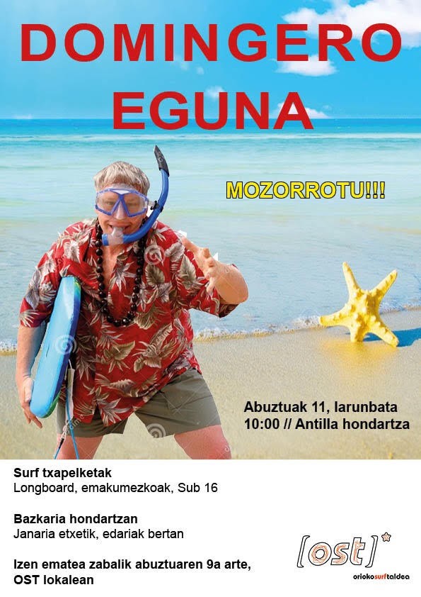 "Domingero eguna" antolatu du Orioko Surf Taldeak, larunbaterako
