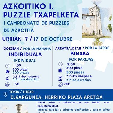 Txapelketa: Azkoitiko I. Puzzle Txapelketa